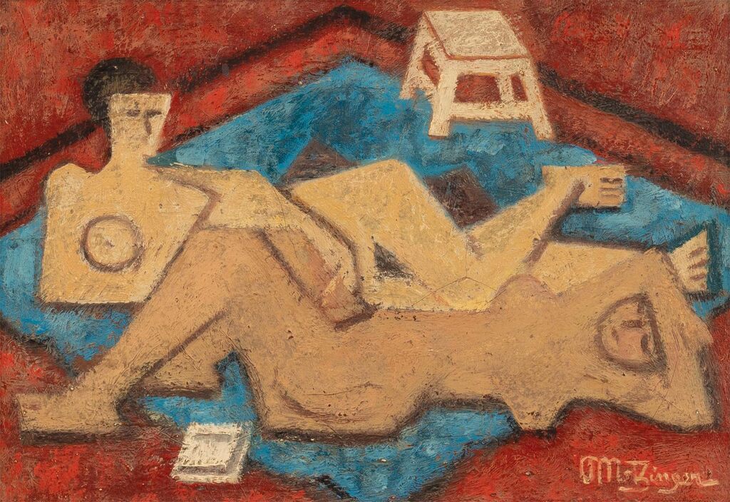 Baigneuses allongées