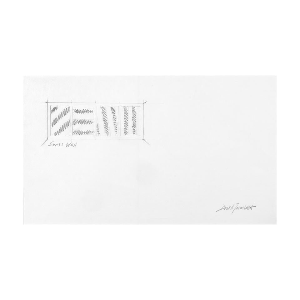Etude pour le Wall Drawing Swiss Wall