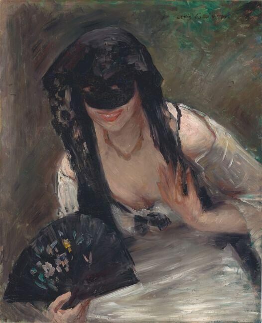 Lovis Corinth, ”Maske im Weißen Kleid” (Charlotte Berend)