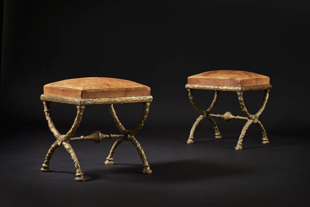 Diego Giacometti, Pair of Stools, Troisième Version