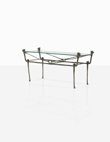 Diego Giacometti, Table Berceau, modèle aux chats