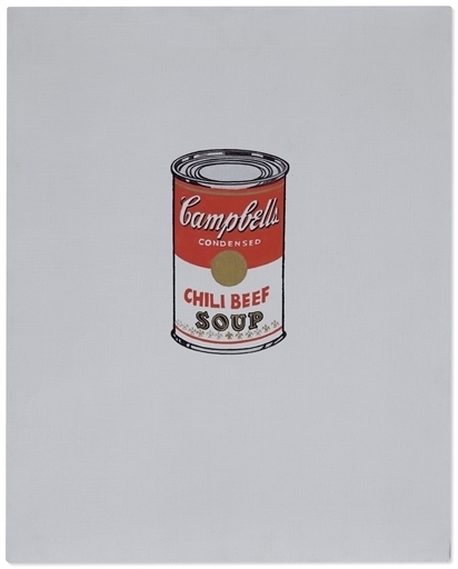 Andy Warhol, Small Campbell's Soup Can (Chili Beef)