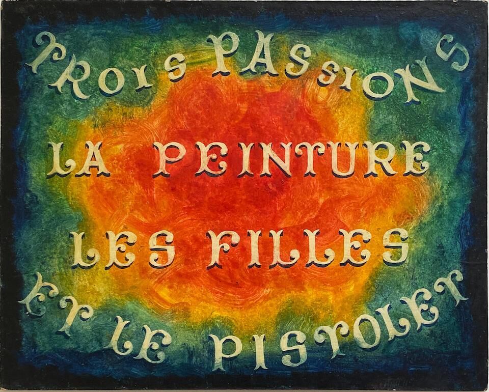 Ensemble de 10 panneaux peints par Molinier pour le film "Molinier" réalisé par Raymond Borde