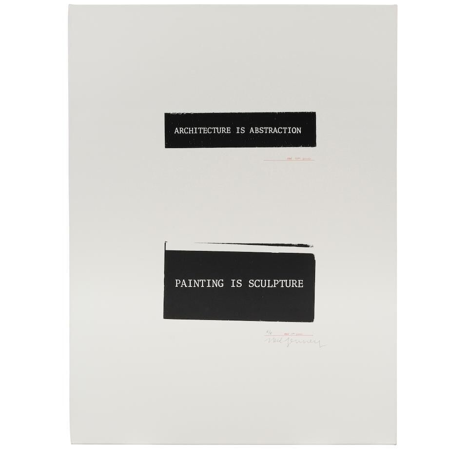 Architecture is Abstraction Painting is Sculpture