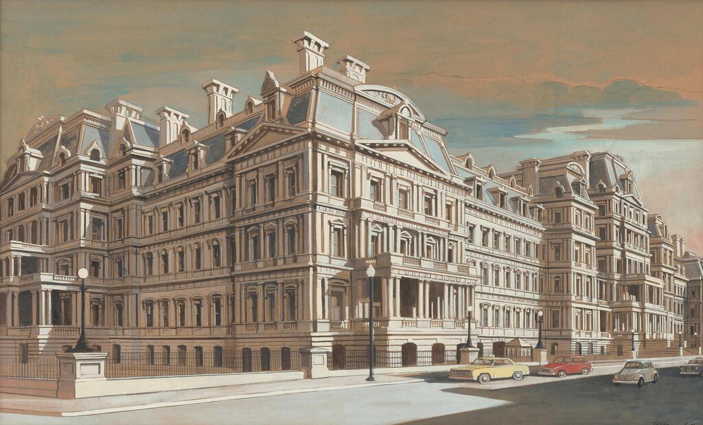 View of the Old Executive Office Building, corner of Pennsylvania & 17th Street, Washington D.C.