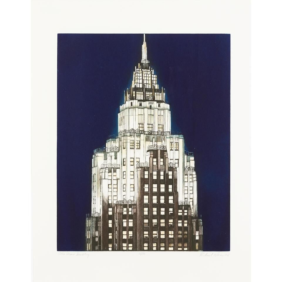 General Electric Building (Blue); Cities Service Building (Blue)
