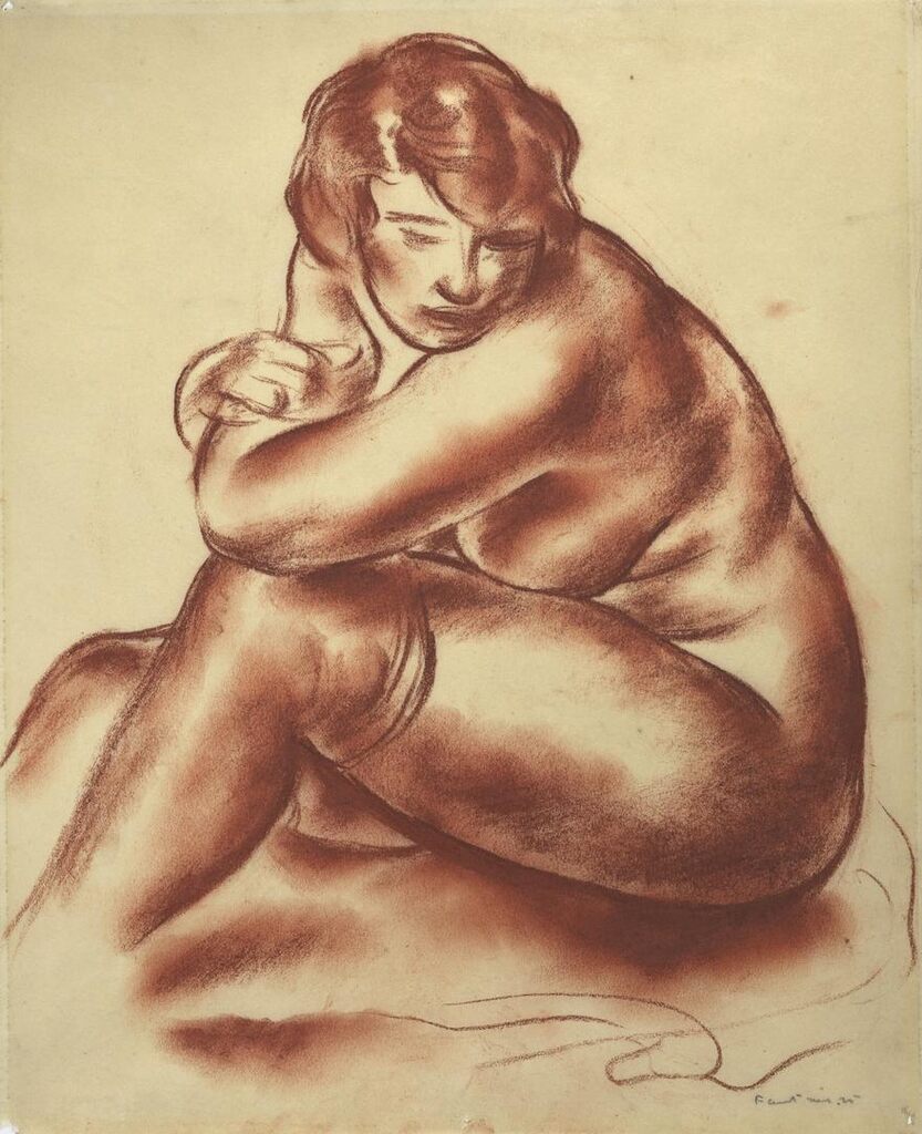 Femme Nue Assise