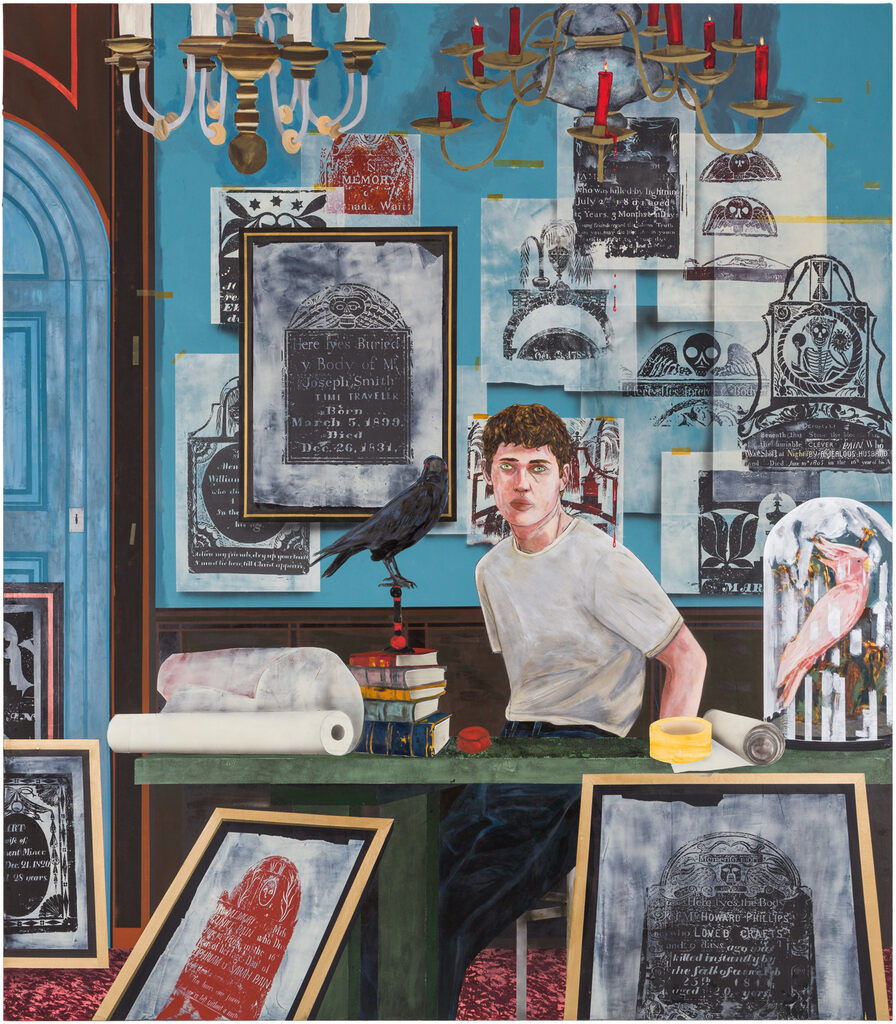 Conceptual Artist #6 (by combining different grave rubbings he invents lives that never existed)
