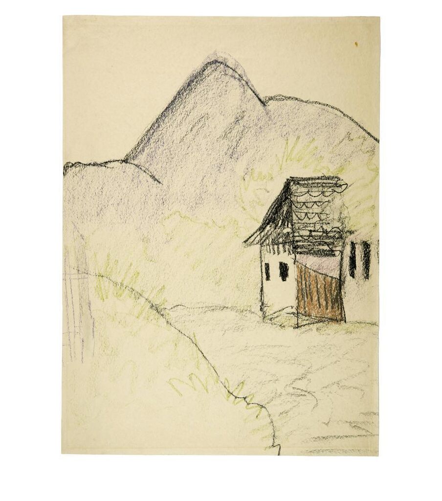 Haus in den Bergen (Dalmatische Landschaft)