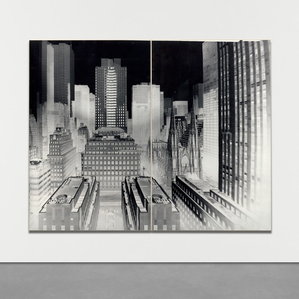 View of Plaza, Rockefeller Center, 30 Rockefeller Plaza, New York, II: December 3