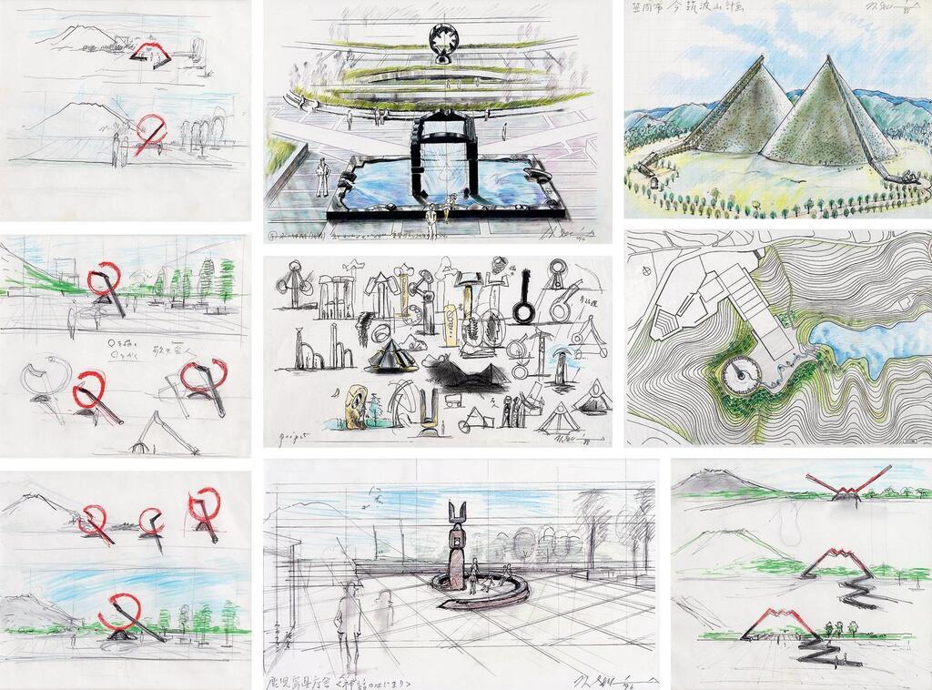 Shrine Of Water, Drawing, Tsukuba Mt, 21 Projects：monolith 21,beginning Of The Myth