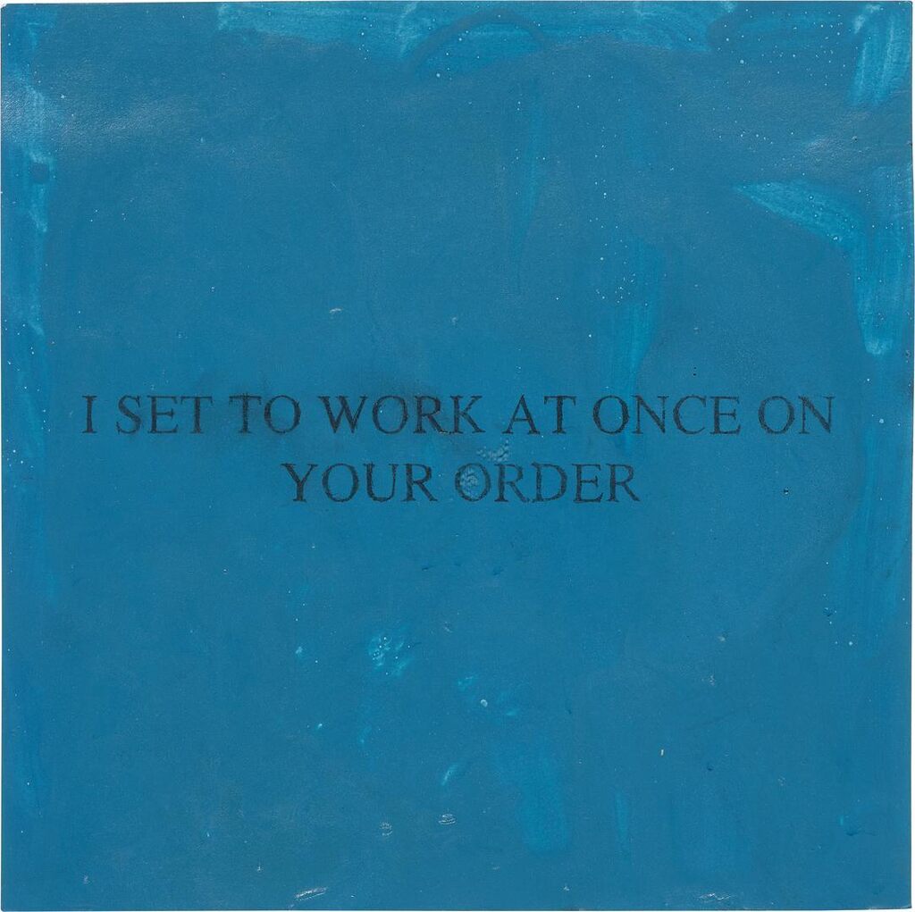 I Set to Work at Once on Your Order
