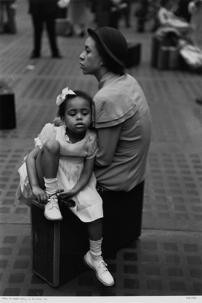 Mother and Daughter Waiting for Train, Penn Station, New York City, 1948