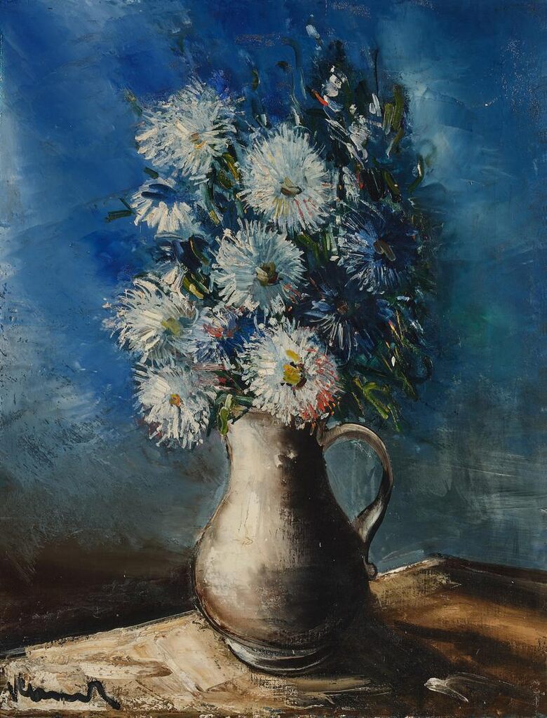 Blancs et bleur asters