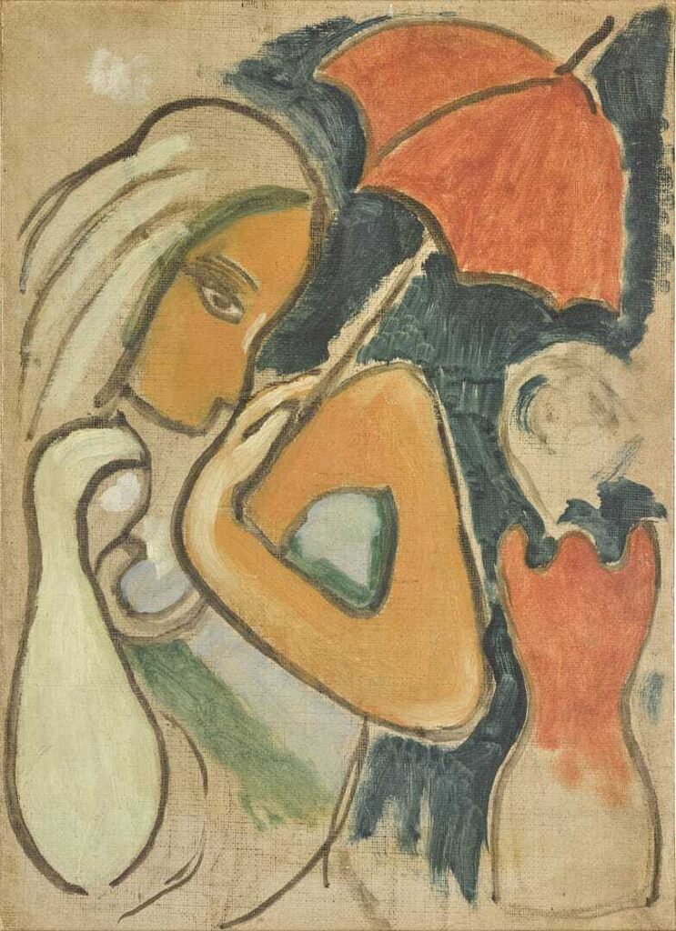 Woman with Umbrella