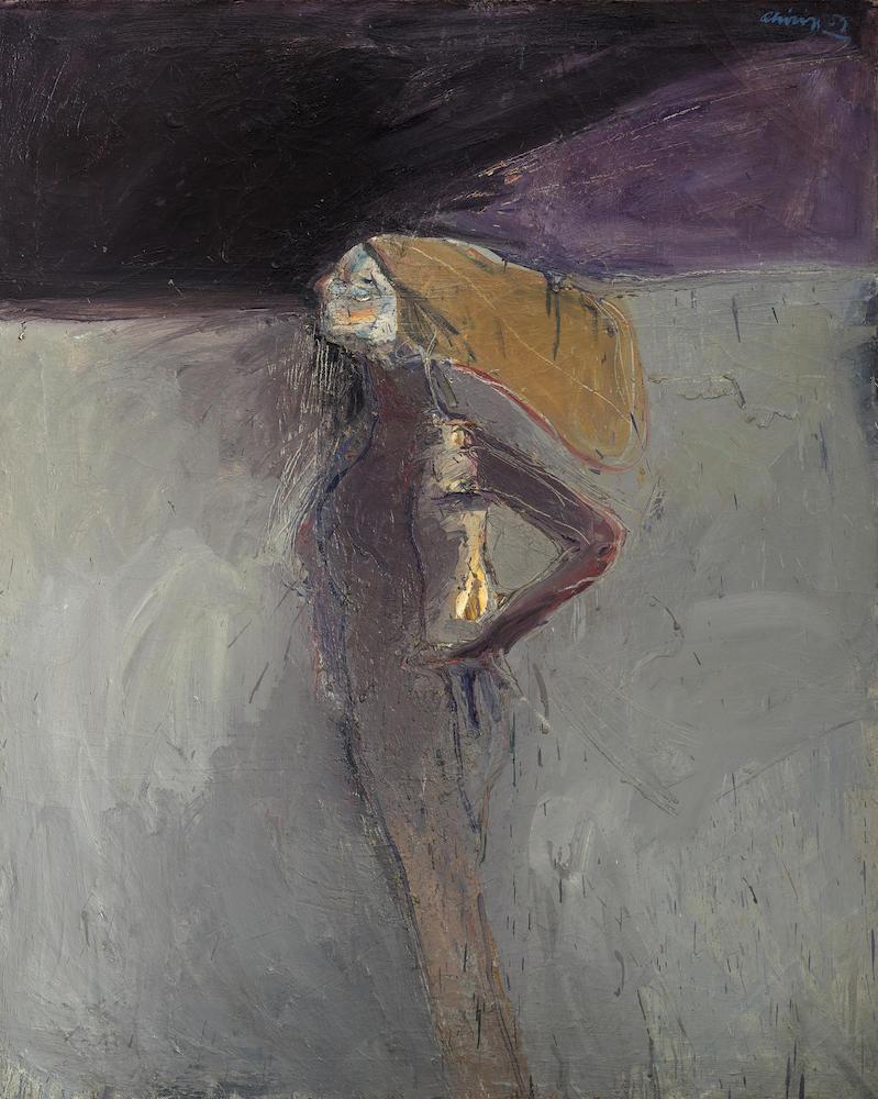Standing Woman with Long Hair