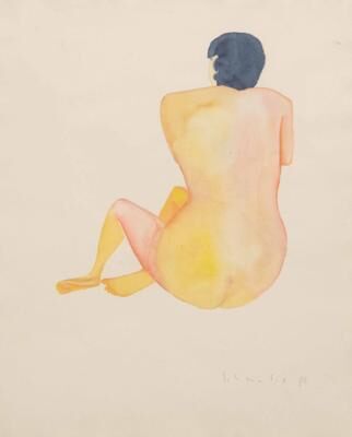 Untitled (Female Nude on the Back)