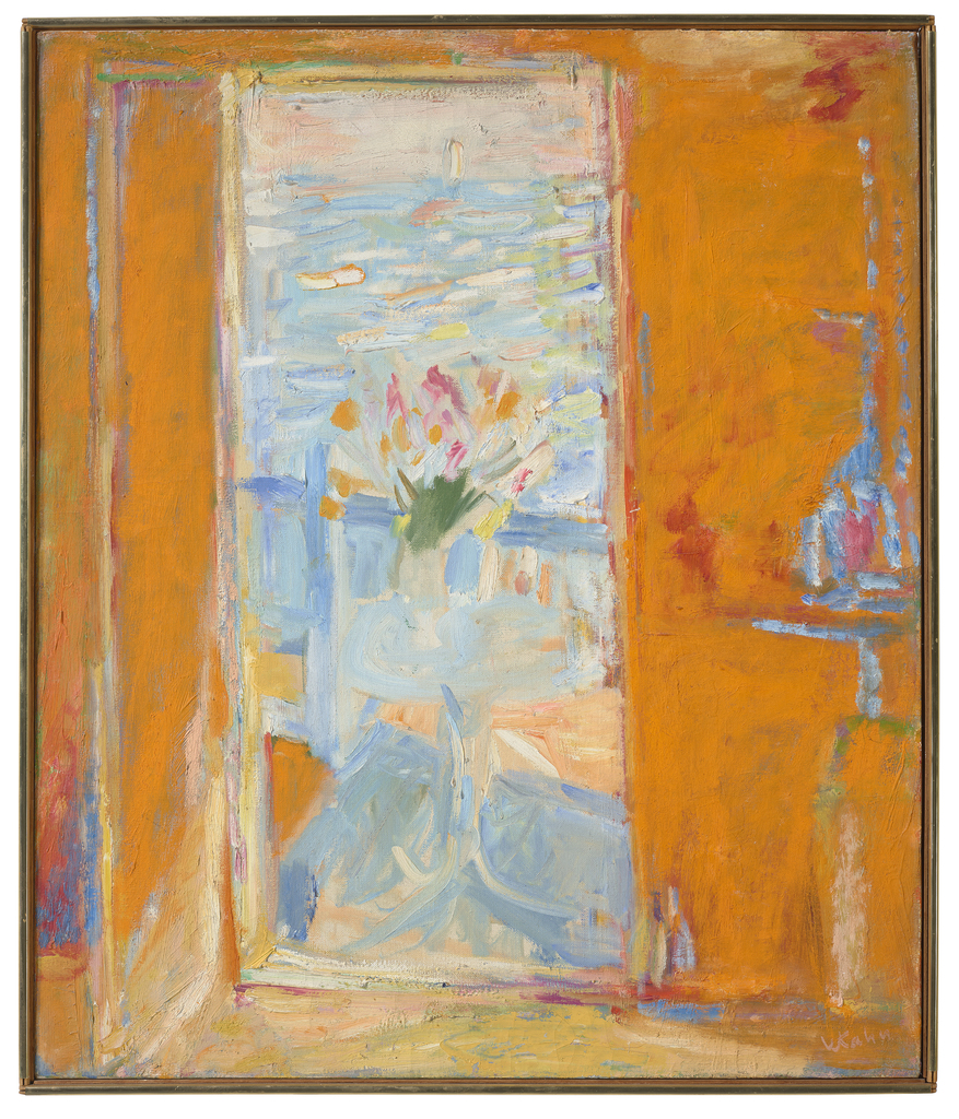 Flowers Against Blue Bay