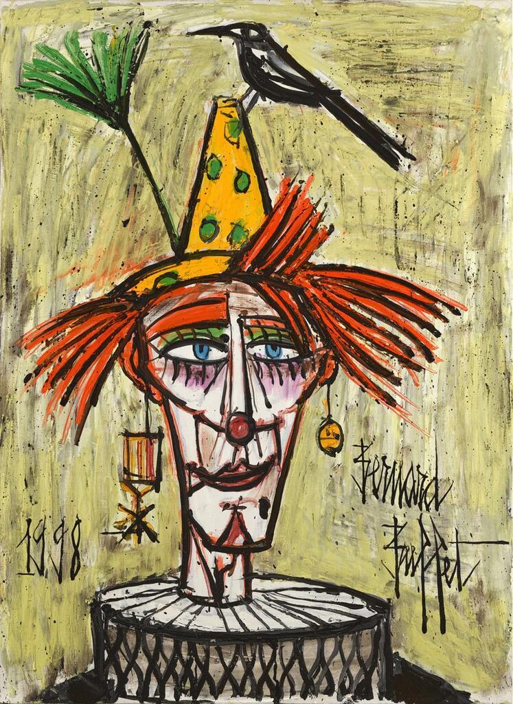 Clown à l'oiseau
