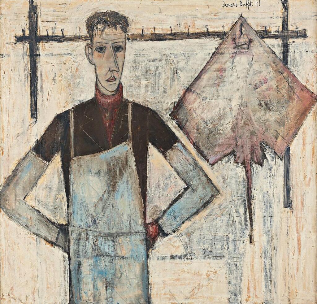 Bernard Buffet, "Le poissonnier".