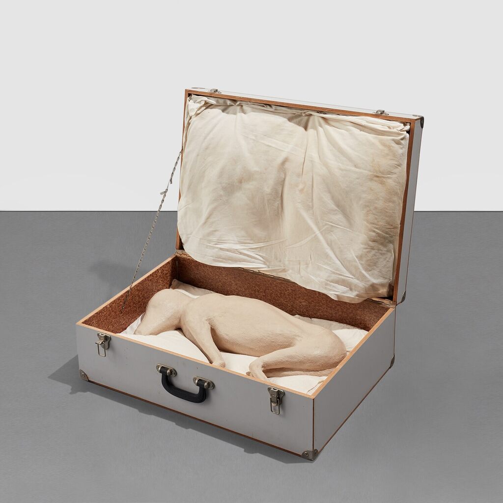 Suitcase with Dog and Pillows (Fragment from a Self-Portrait as a Building)