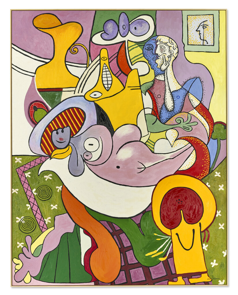 Reclining Nude with Suitors