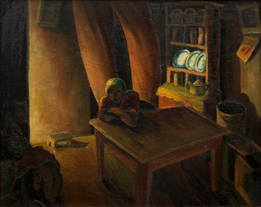 Interior with woman, Sophiatown