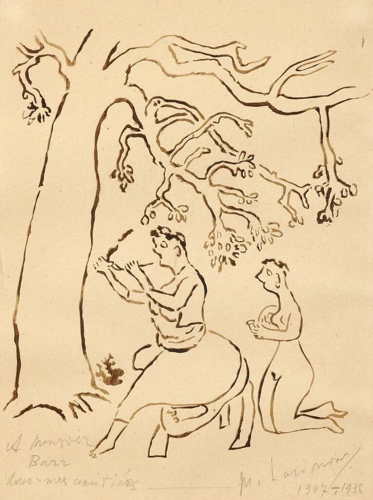 Figures under a Tree
