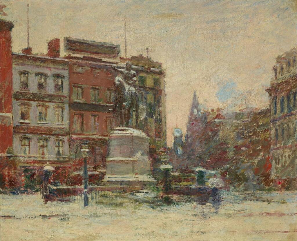 Union Square, Winter (Washington Monument)