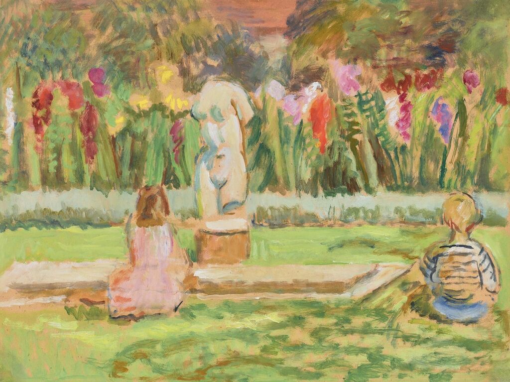 Henrietta and Julian by the Garden Pool, Charleston