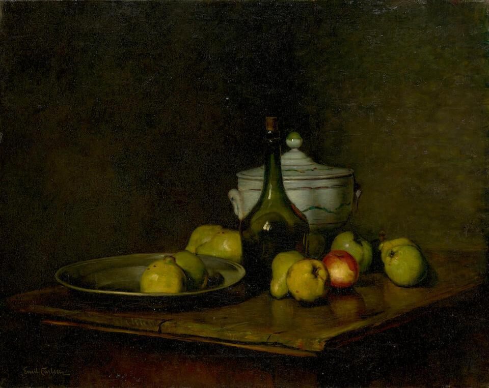 Still Life with Bottle and Tureen