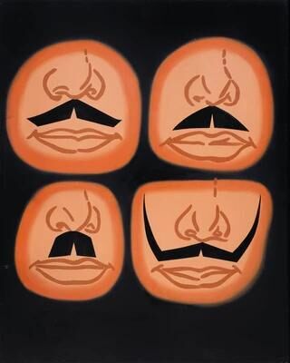 Divers types de moustache réactionnaire espagnole ou aspects variés du syndicat des activités diverses (no. 2)