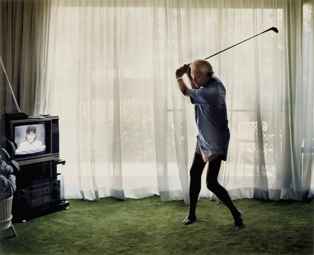 Practicing Golf Swing