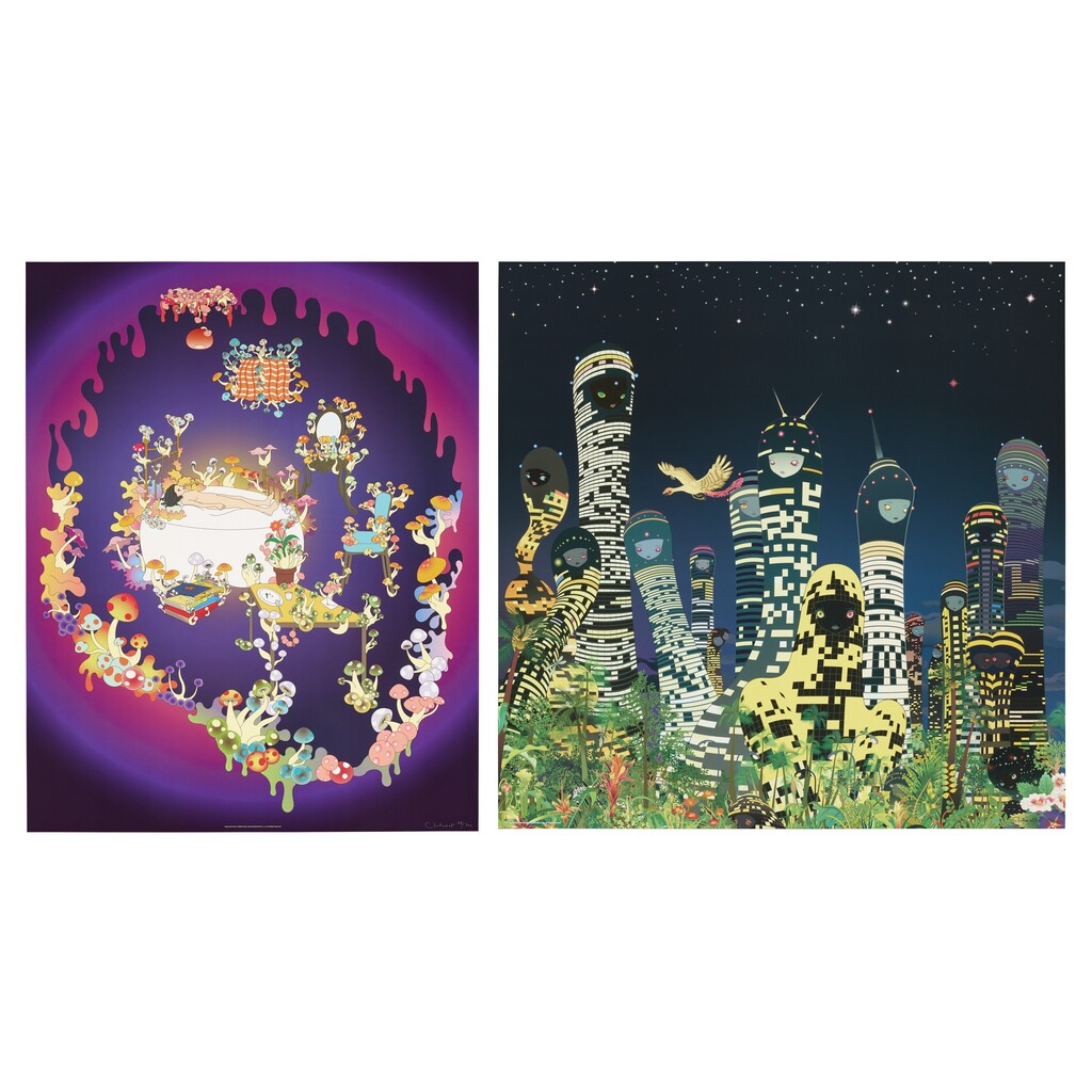 Two prints by the artist
