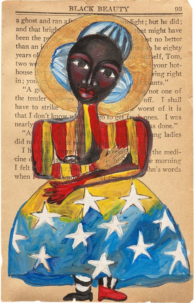 Black Madonna on Black Beauty book page