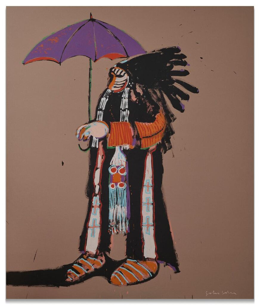 Indian with Umbrella