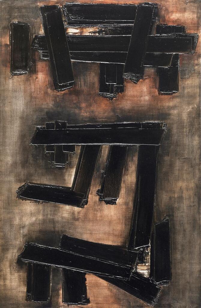 Pierre Soulages, Peinture 195 x 130 cm, 3 décembre 1956