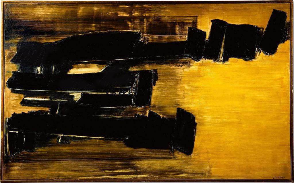 Peinture 125 x 202 cm, 30 Octobre 1958 畫作 125 X 202厘米，1958年10月30日
