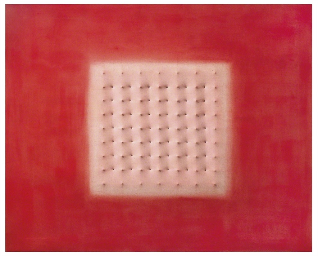 Untitled (Superficie bianca e rosa)