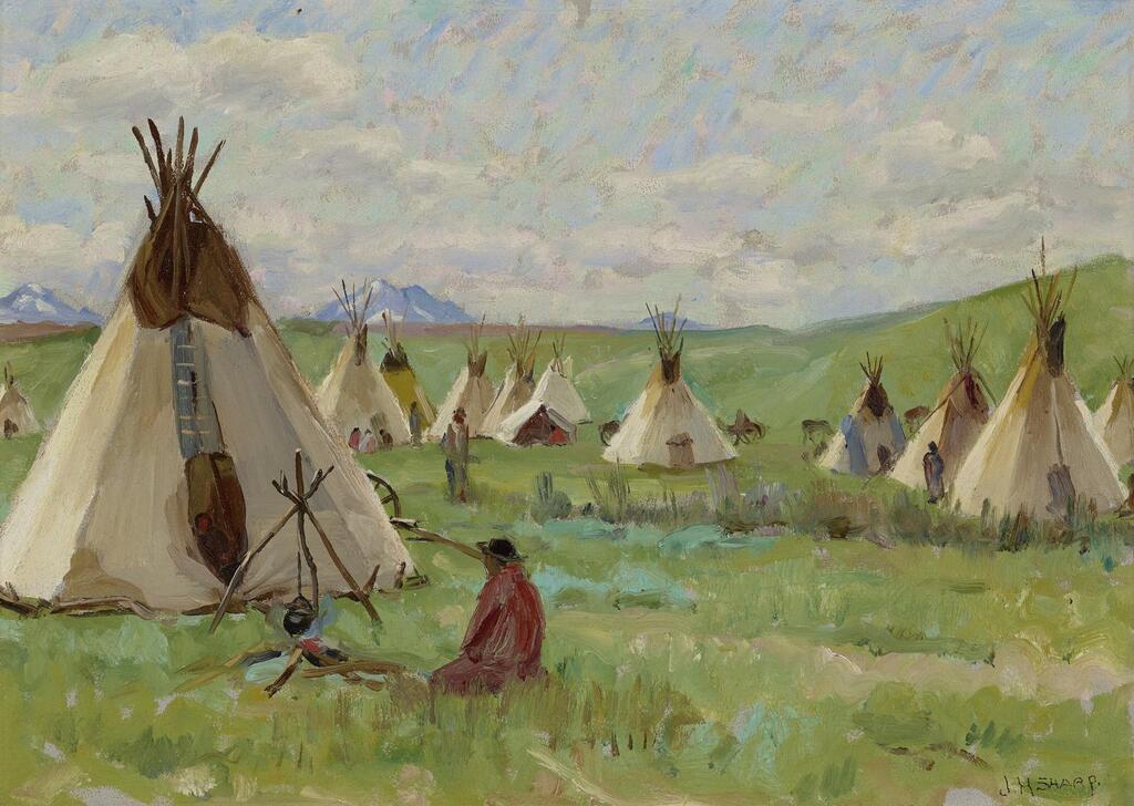 Blackfeet Teepees, Glacier Park