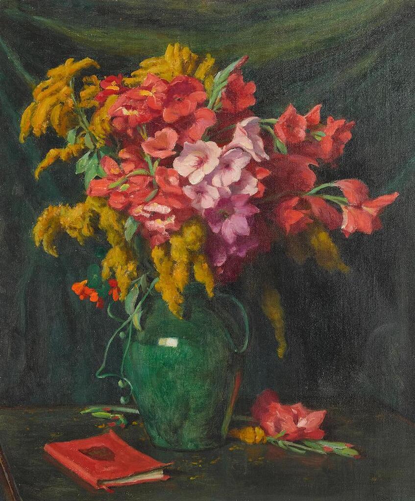 Gladiolus and Golden Rod