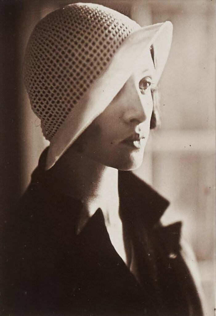 Renee Perle, Three-quarter Profile with Hat