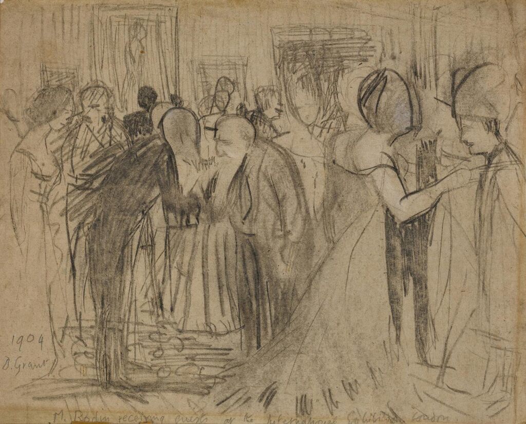 Rodin Receiving Guests at the International Exhibition London