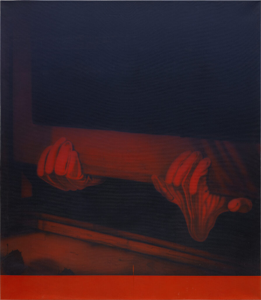 Thief Painting (Blue Over Red)