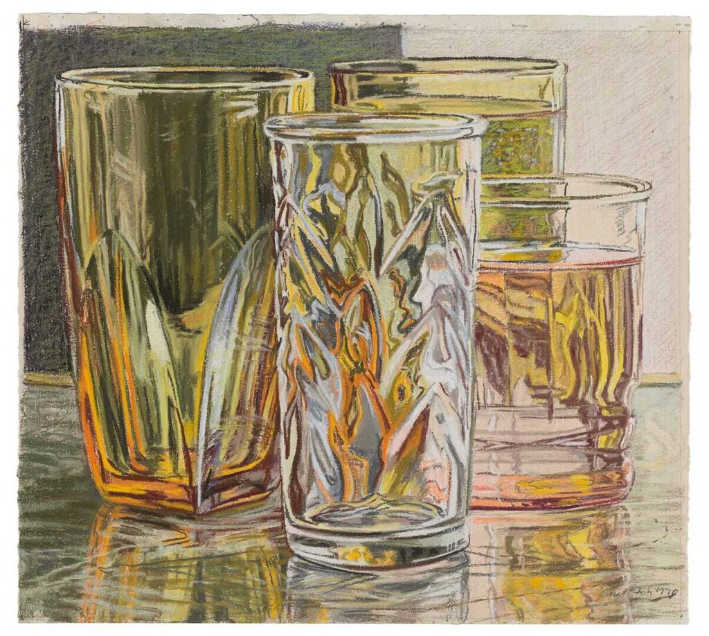 Yellow and Amber Glasses