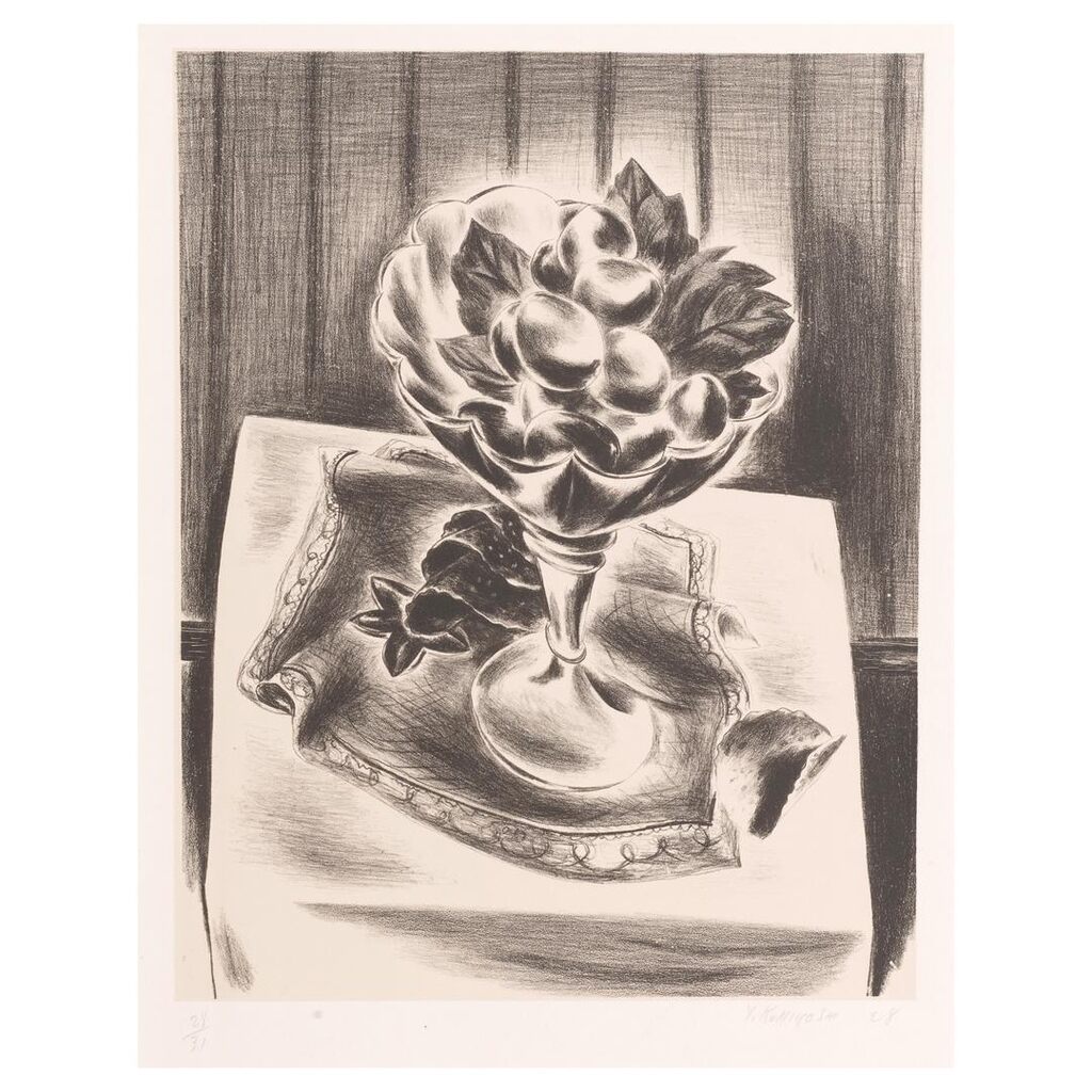 Peaches in Bowl and Wafers (Davis L-44)