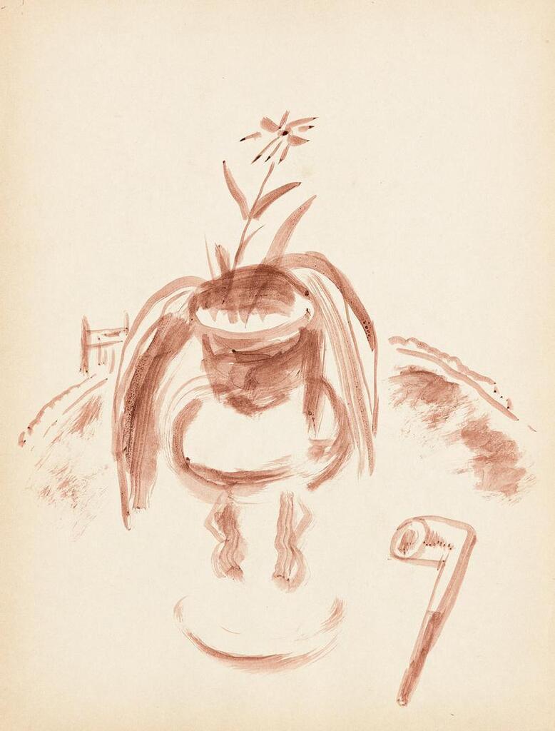 Sketchbook with drawings