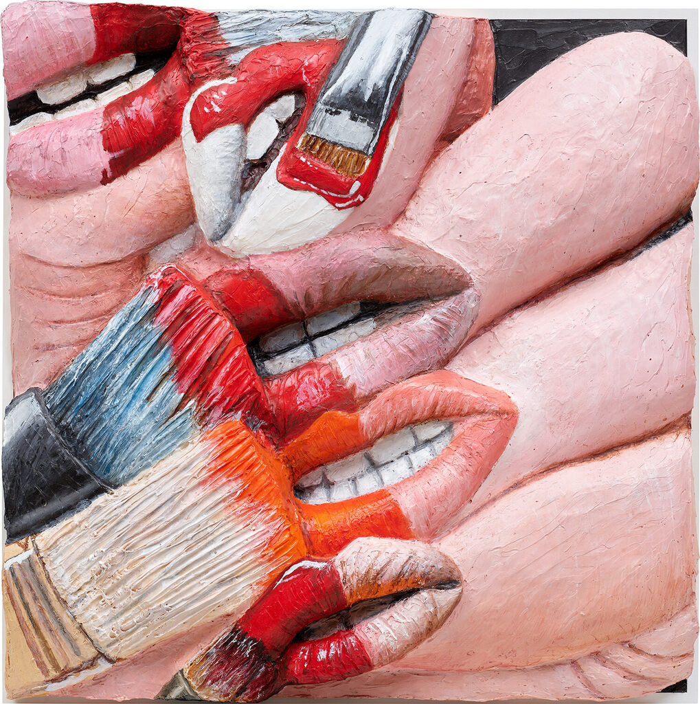 Nails with Painter's Lips