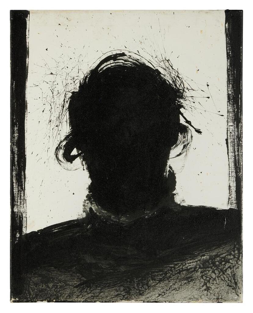 Black and White Shadow Head