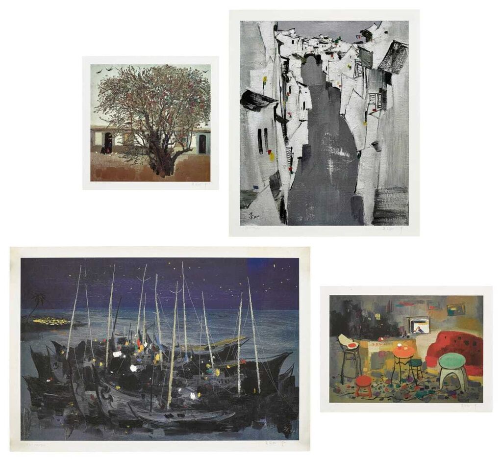 i. Landlord's house; ii. Water alley; iii. Night of the sea; iv. British country hotel